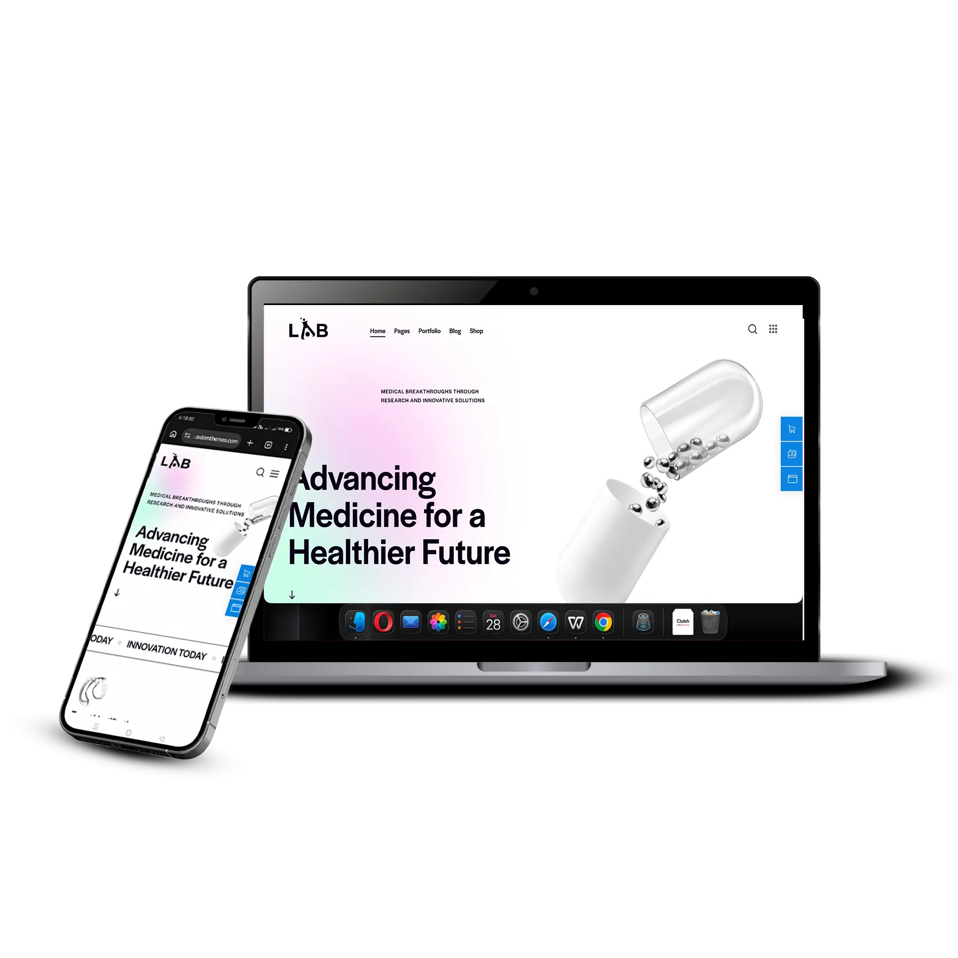 Corporate Webflow website preview