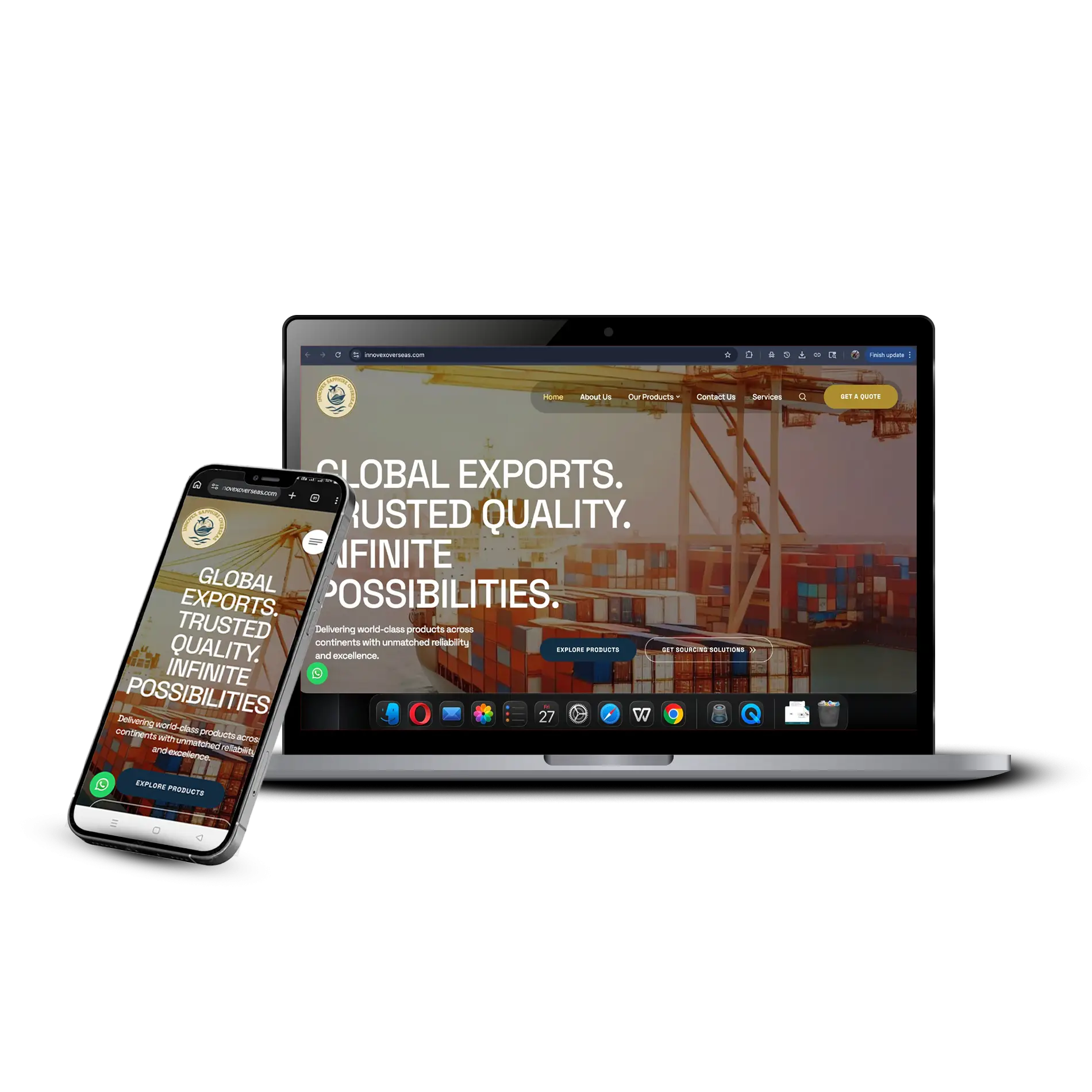 Service landing page preview