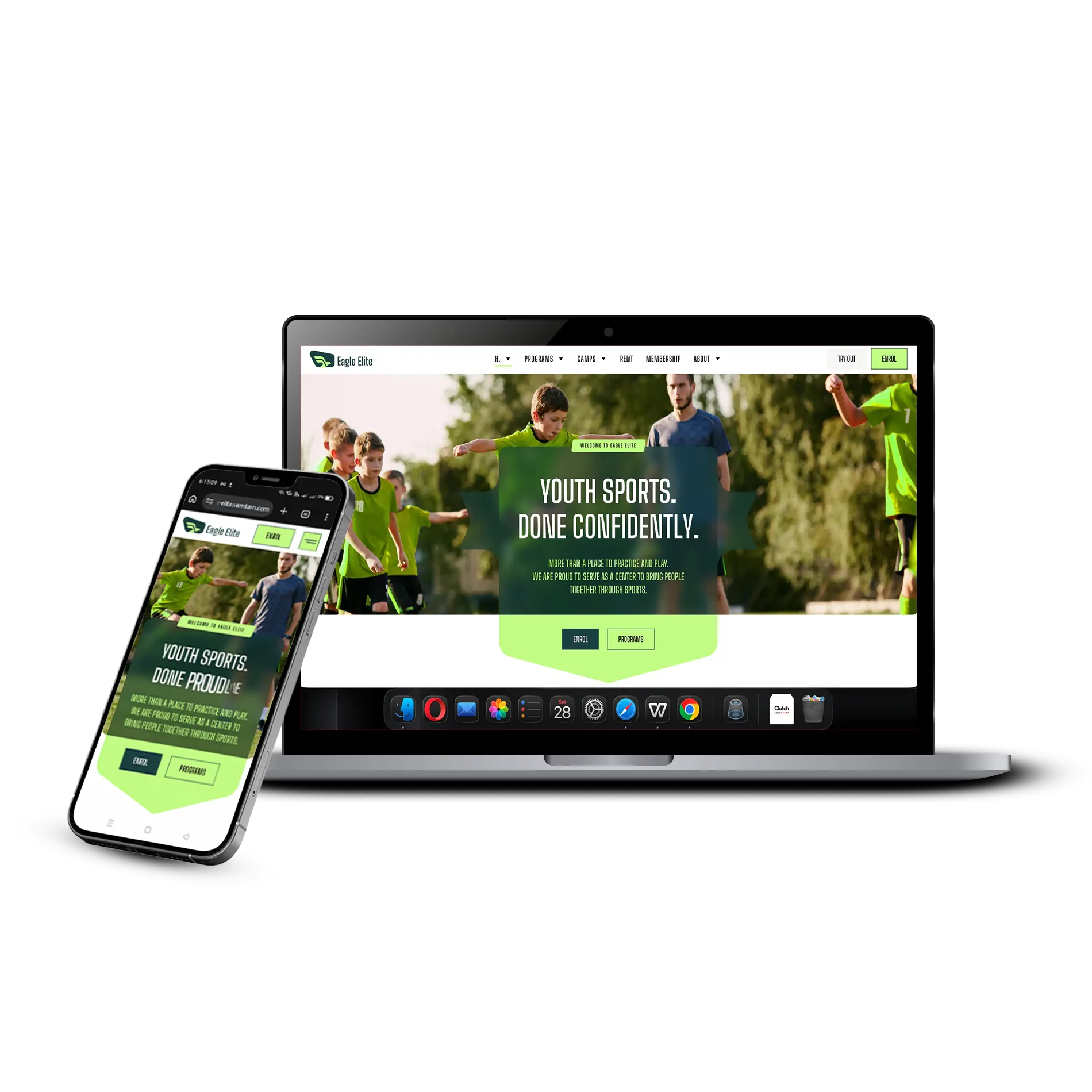 Landing page design project