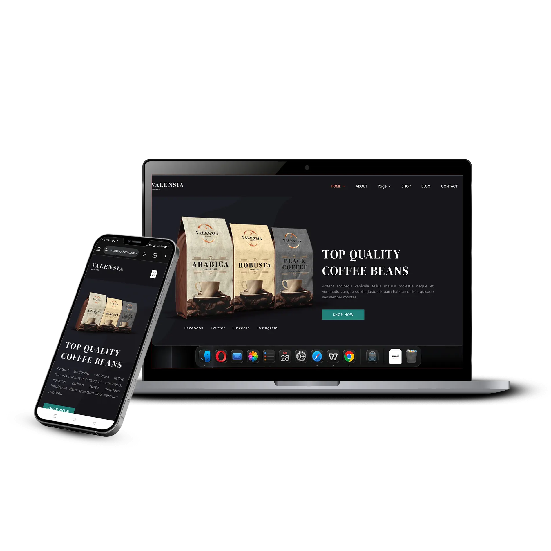 Service-based website project preview