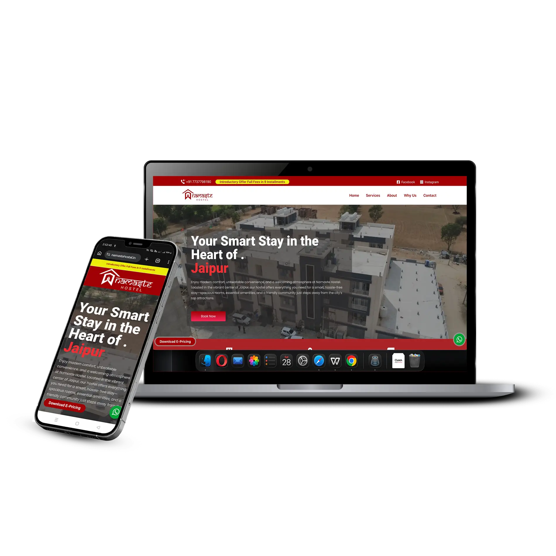 Product landing page preview